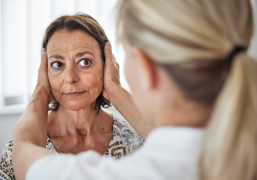 Schwindel Kopfimpulstest horizontaler Bogengang